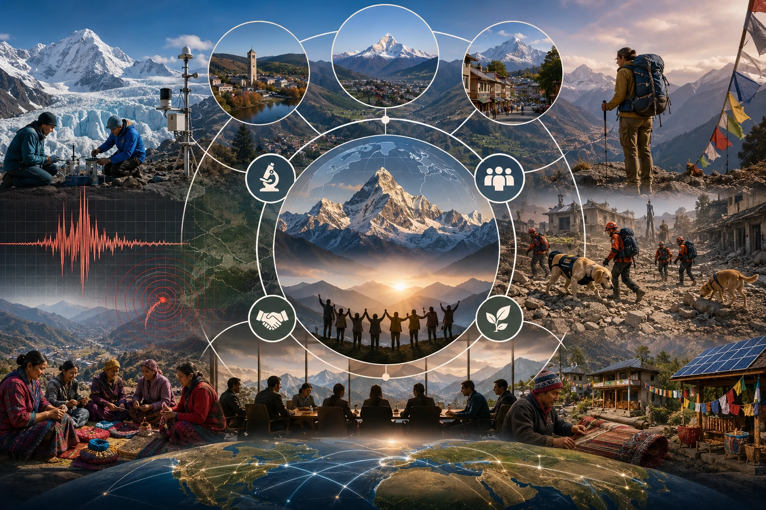 Mountain Sisters panorama artwork